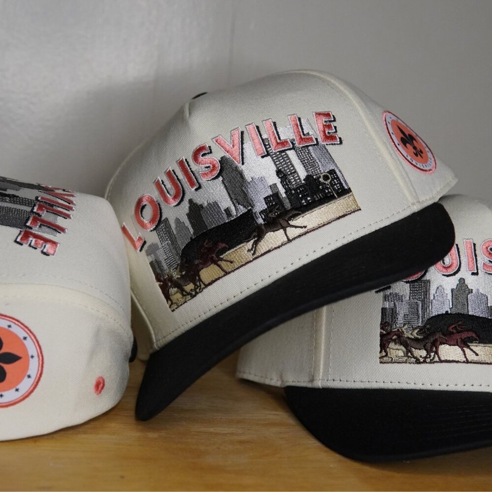Louisville, Kentucky | Vintage Themed Snapback - Downtown Cityscape